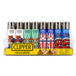 Load image into Gallery viewer, CLIPPER Lighters Printed Various Designs Box Of 48