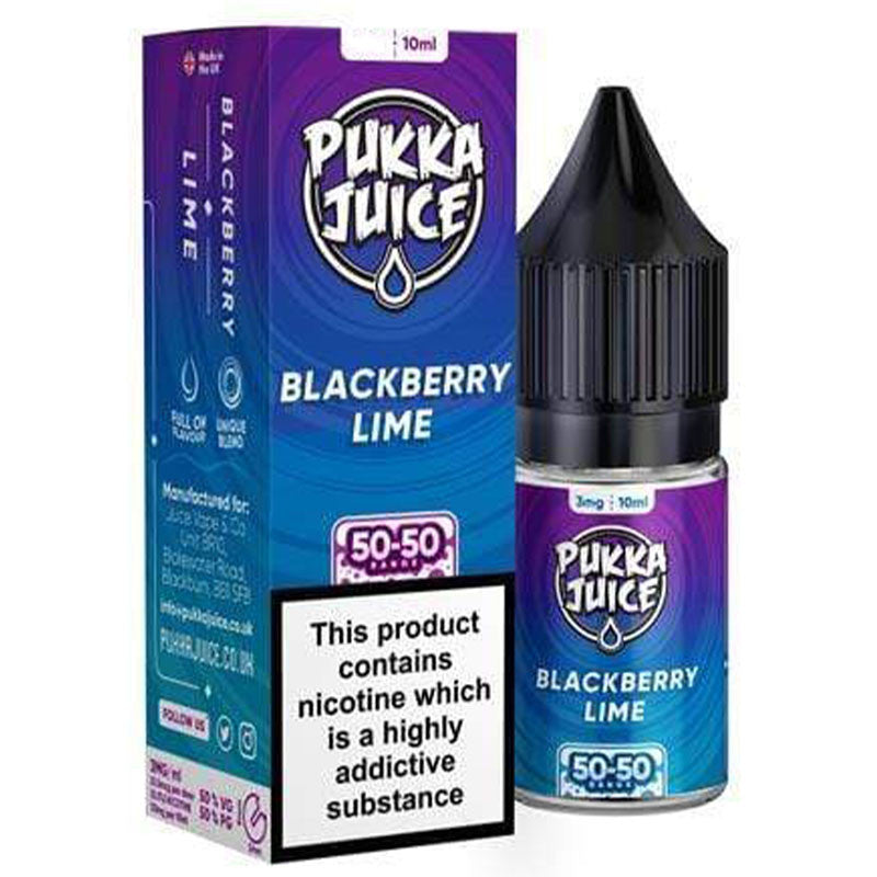 Pukka Juice - Nic Salt Blackberry Lime 10ml E-liquid