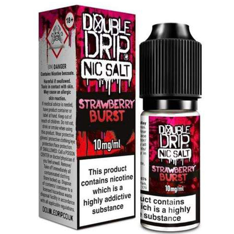 Strawberry Burst Nic Salt e-liquid By Double Drip