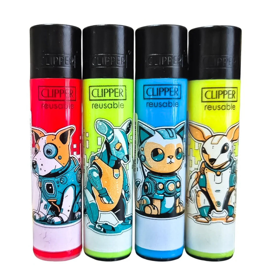 CLIPPER Lighters Printed Various Designs Box Of 48