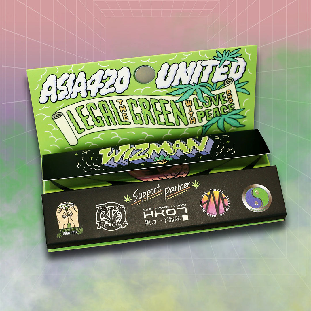 Asia420 Rolling Paper V1 (Box Of 15) - Green box