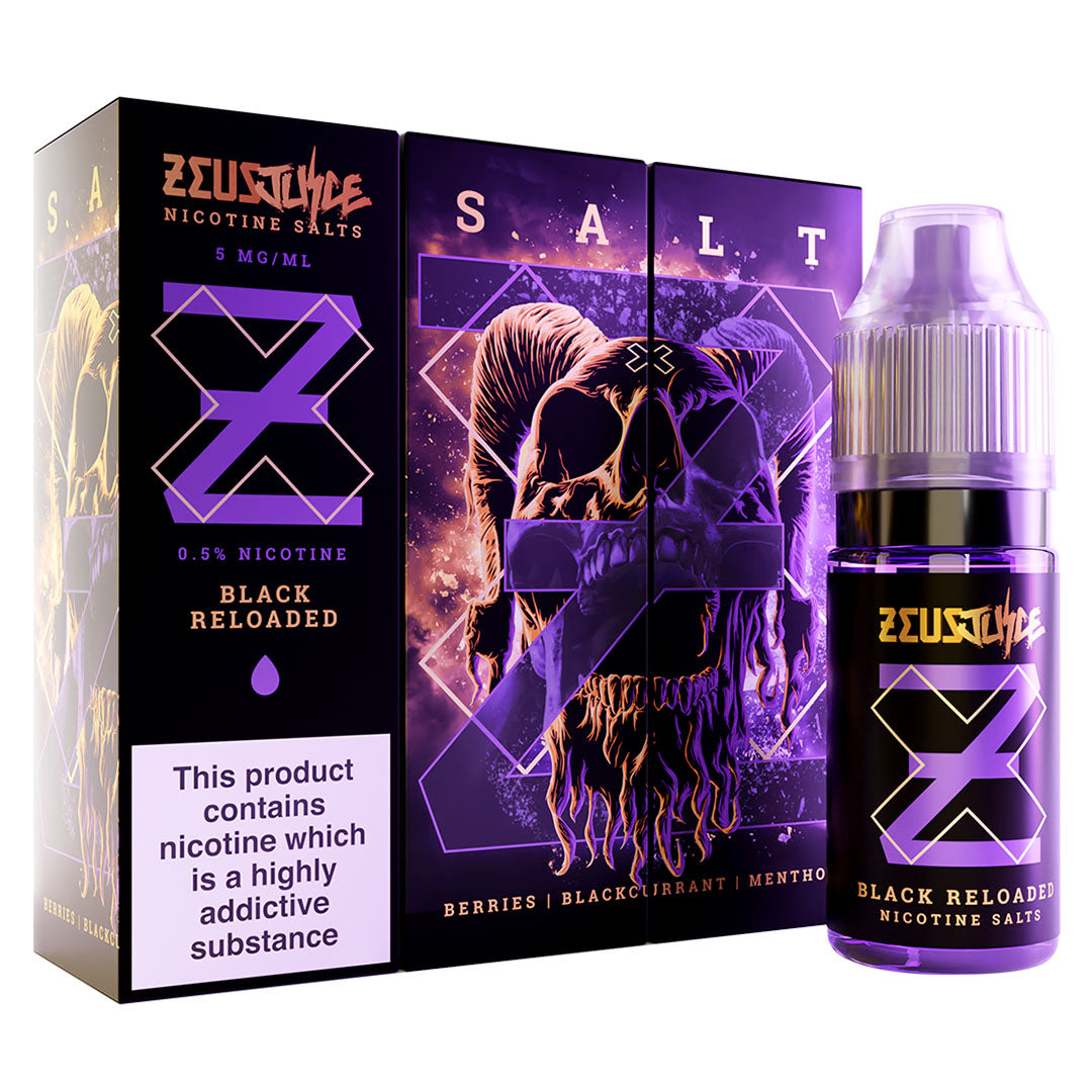 Black Reloaded Nicotine Salt By Zeus Juice 10ml