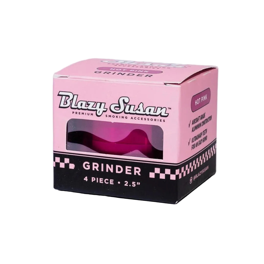 Blazy Susan 4-Piece Aluminum Grinder 2.5 New & Improved Design