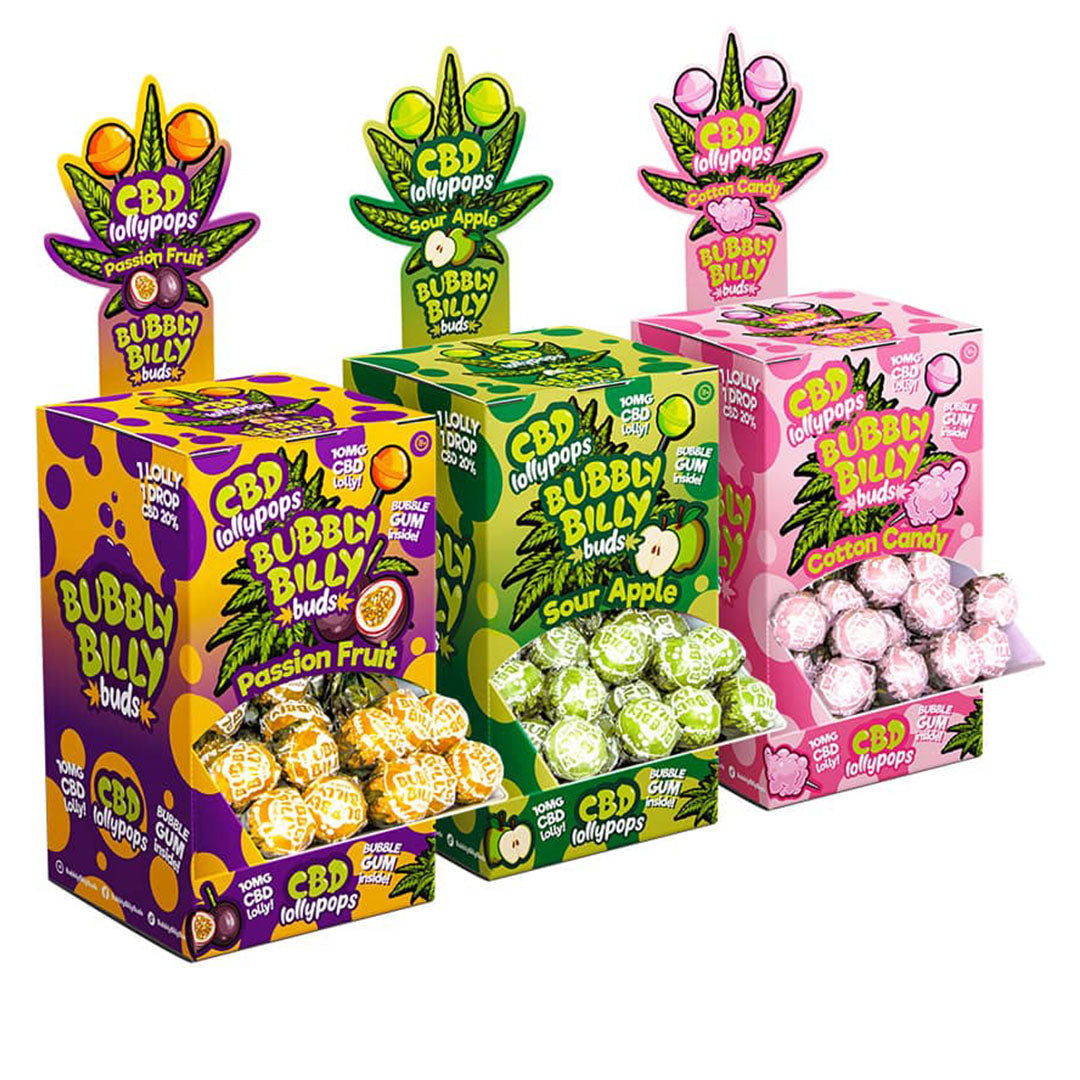 Bubbly Billy Buds CBD Lollipops (100 Pack)
