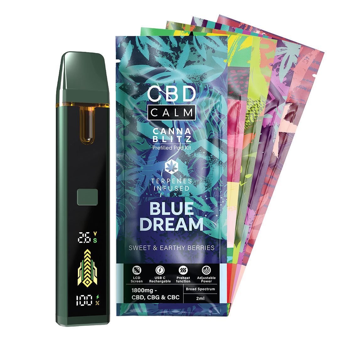 CBD Calm CANNABLITZ 1800mg Prefilled Vape Kit