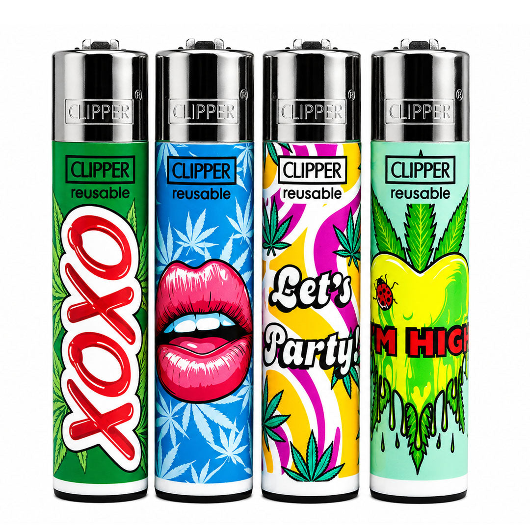 CLIPPER Lighters Printed Various Designs Box Of 48