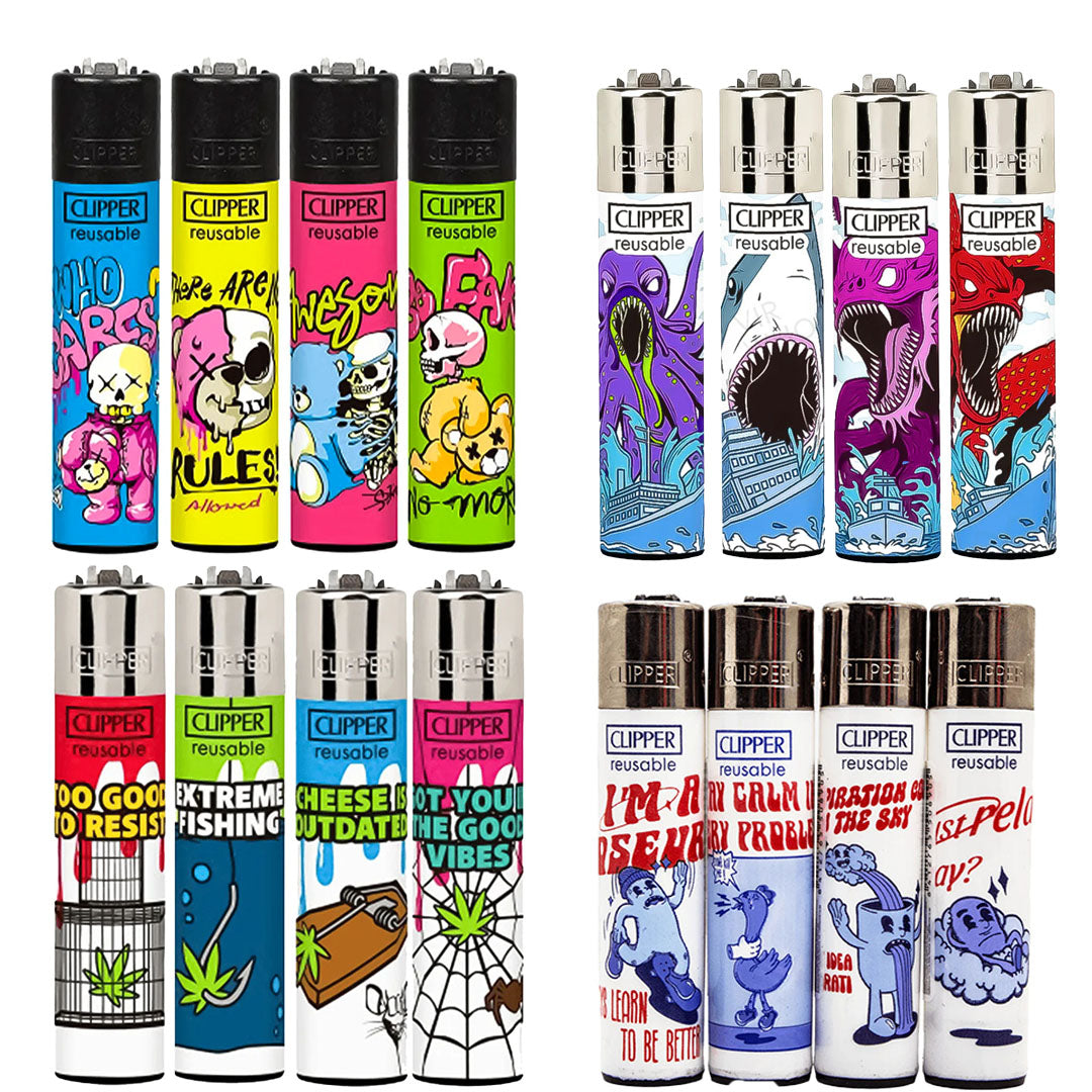 CLIPPER Lighters Printed Various Designs