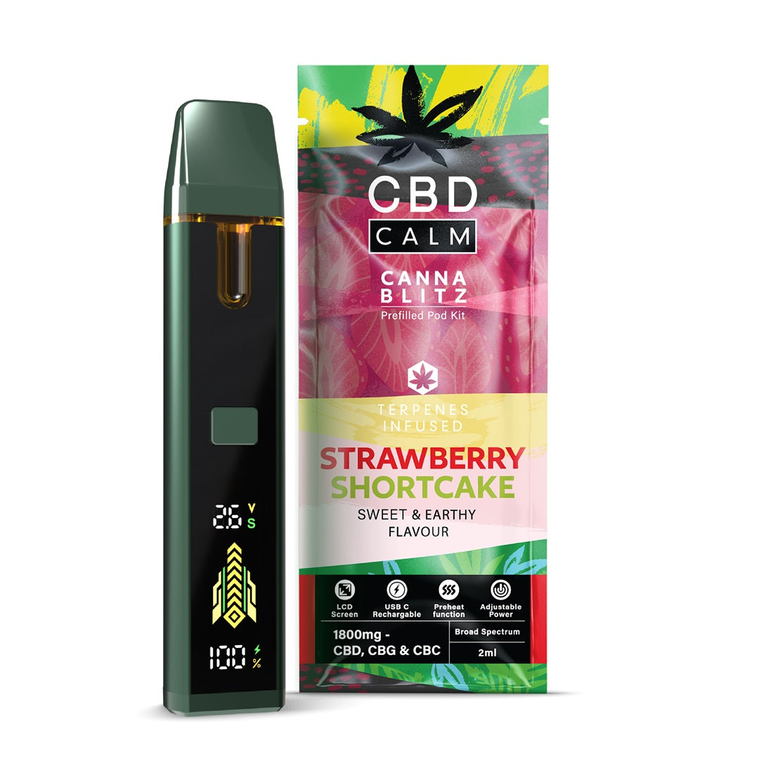 CBD Calm CANNABLITZ 1800mg Prefilled Vape Kit