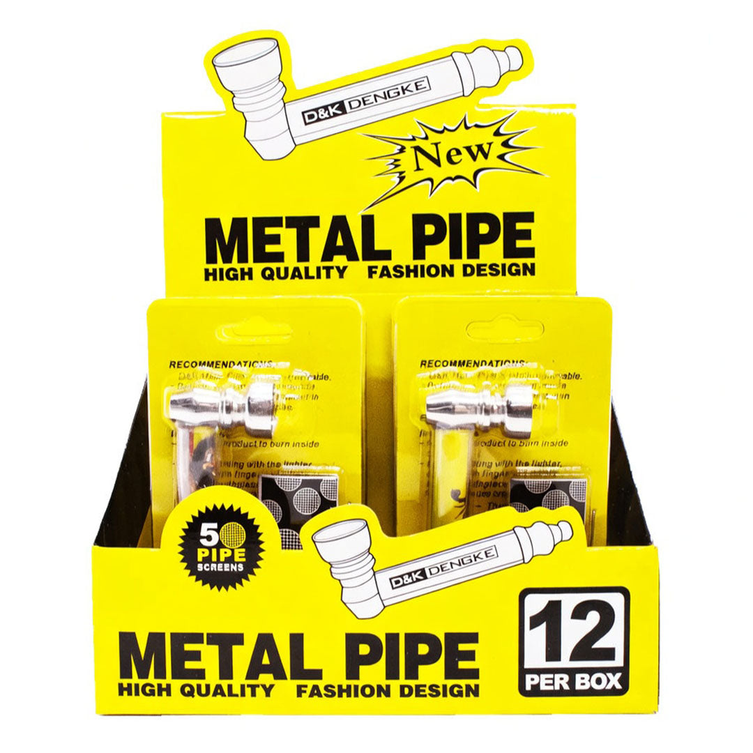 D&K Metal Pipes – Box of 12 Assorted Designs + 5 Screens