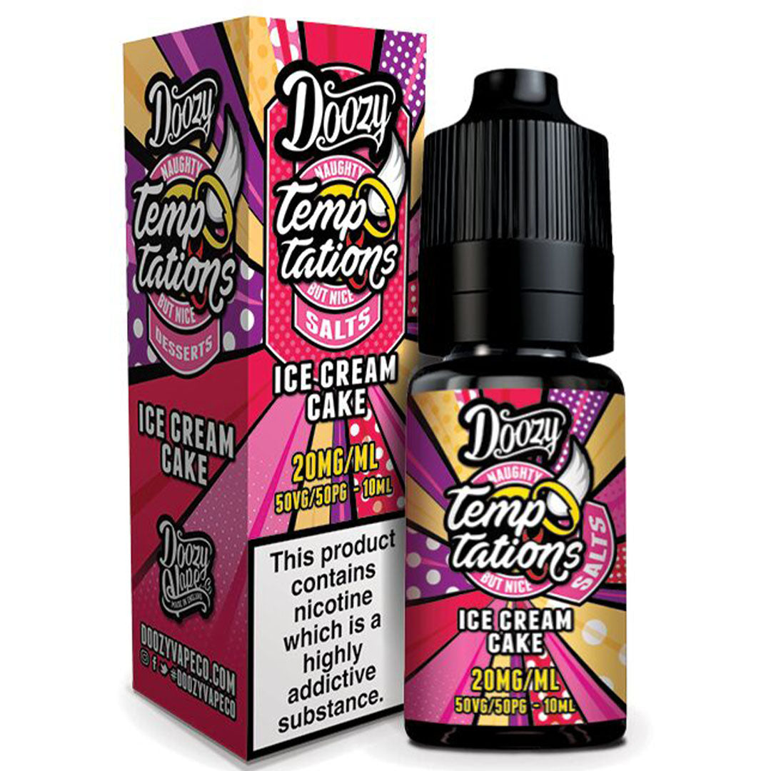 Doozy Temptations Salts Ice Cream Cake 50/50 10ml