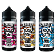 Doozy Vape Seriously Pod Fill 3 50/50 0mg 100ml Shortfill