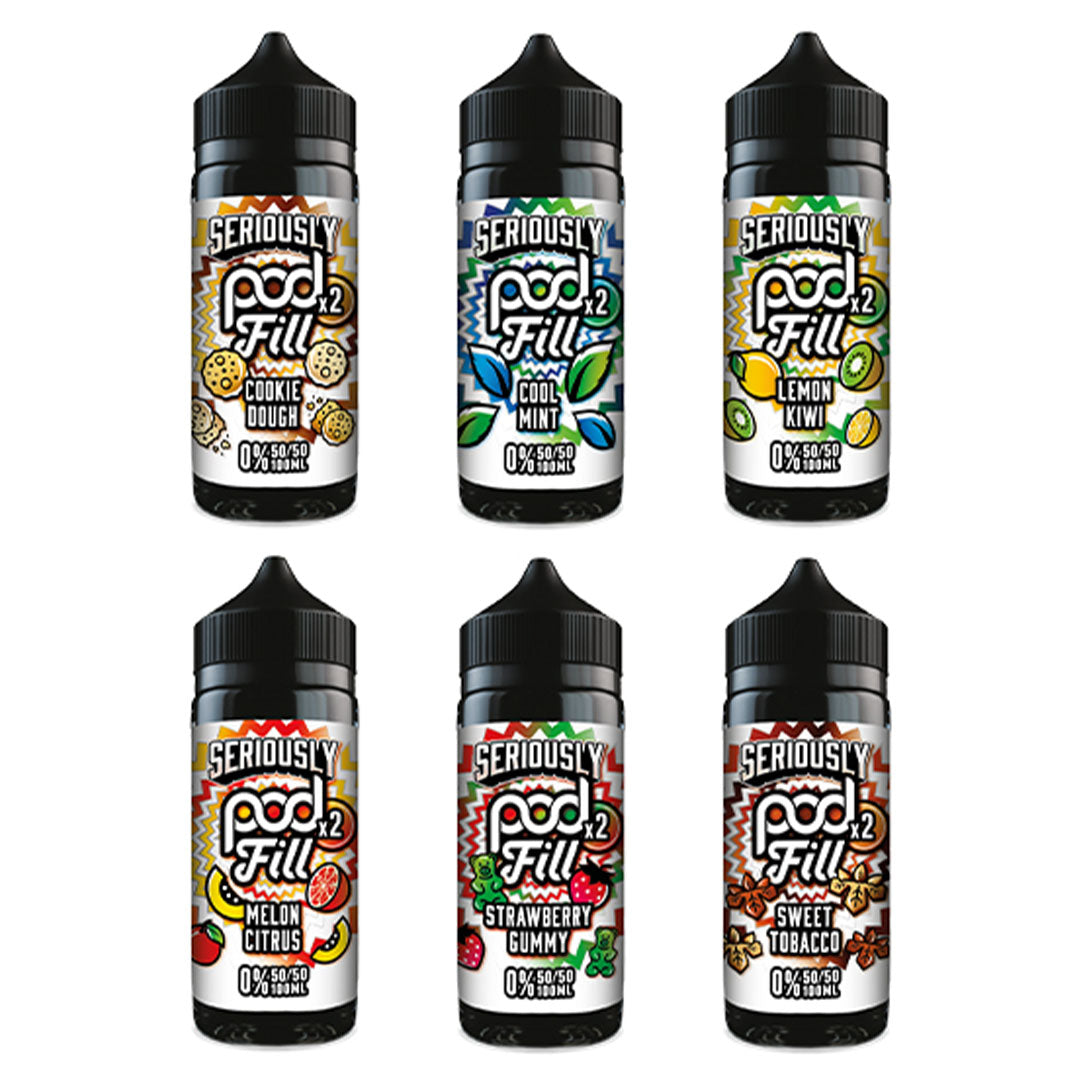 Doozy Vape Seriously Pod Fill X2 0mg 100ml