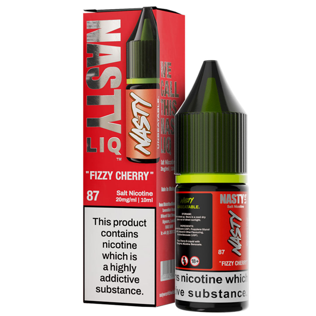 Fizzy Cherry Nic Salt E-Liquid By Nasty Liq
