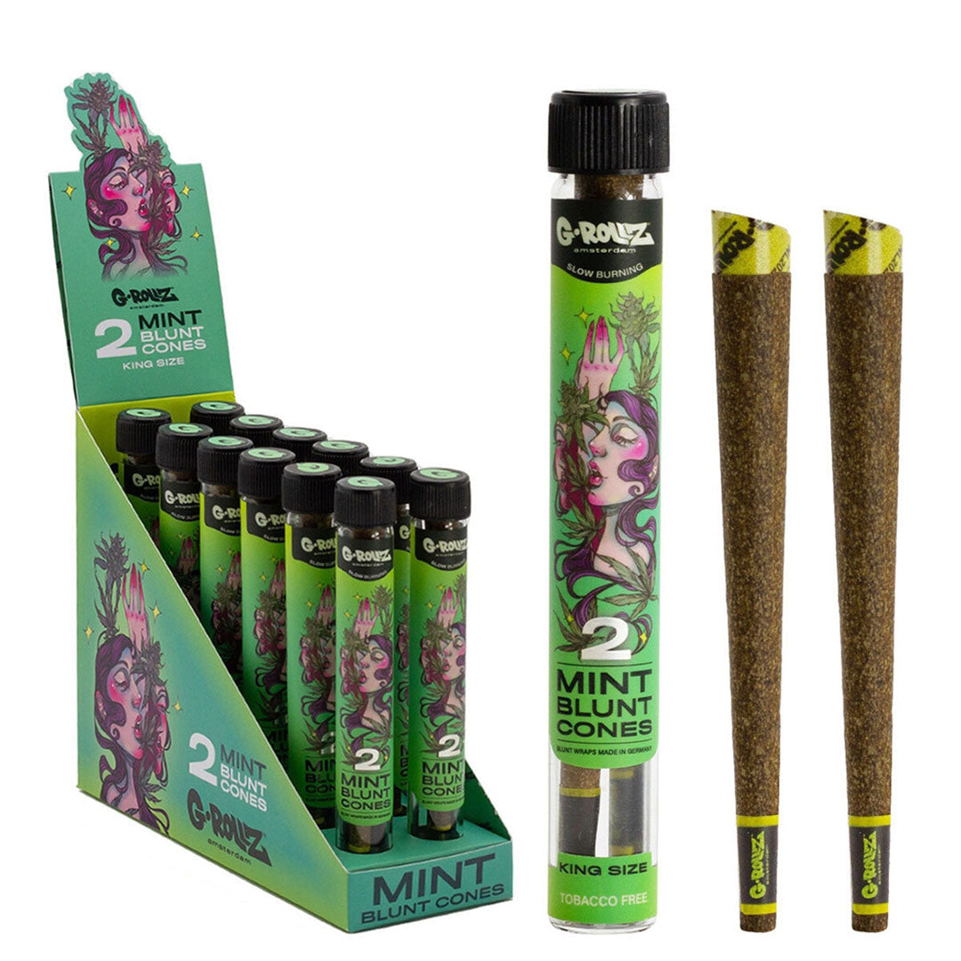 G-ROLLZ Blunt Cones - 12 Tubes Per Box - 24 Cones