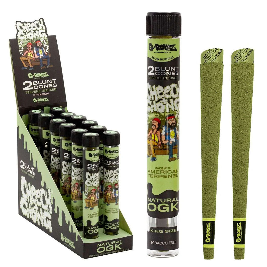 G-ROLLZ Blunt Cones - 12 Tubes Per Box - 24 Cones