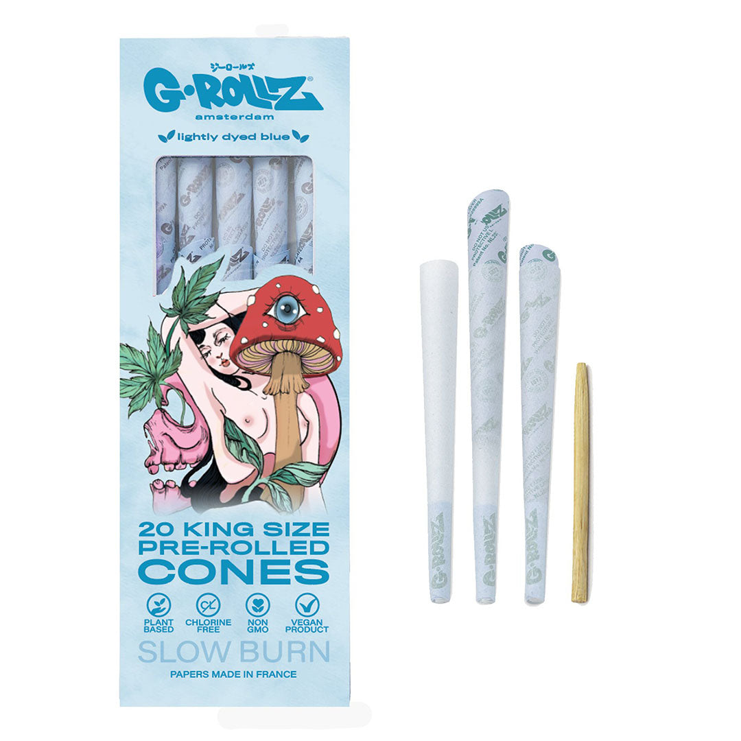 G-Rollz Collector 'Naked Shroom' Blue - 20 KS Cones