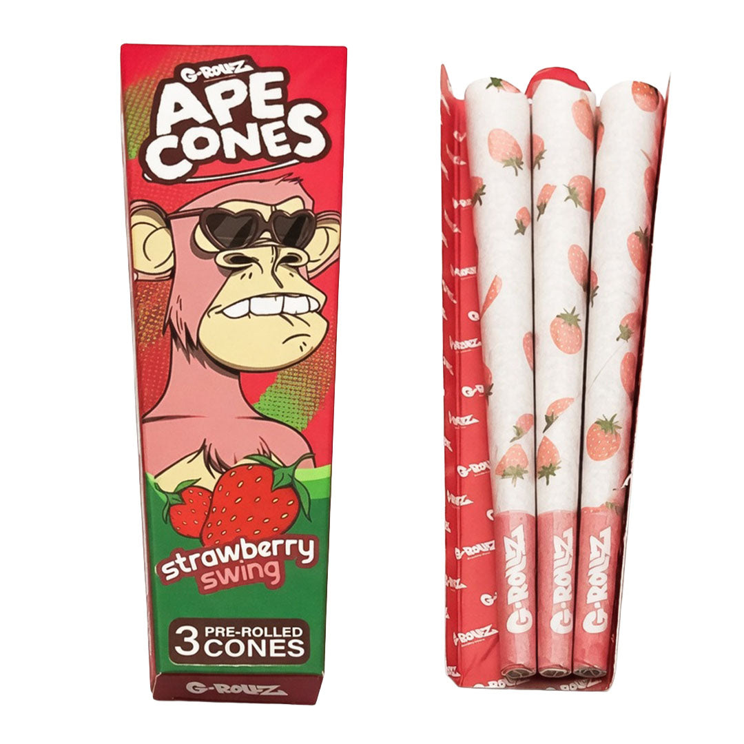 G-ROLLZ Ape Cones - 24 Per Box - 3 Cones Per Pack - Pop Activated Flavoured Filter