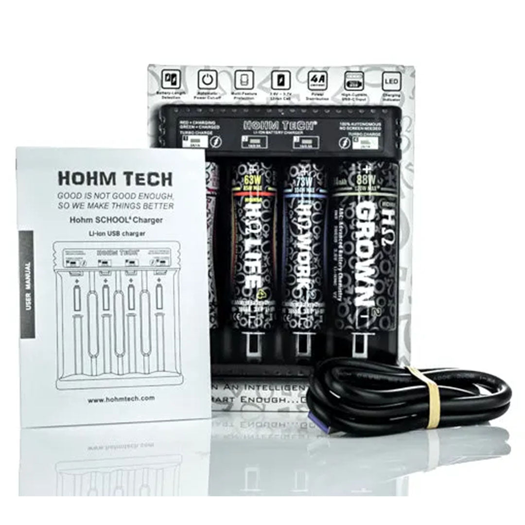 Hohm Tech School Battery Charger - 4 Bay (USB-C)