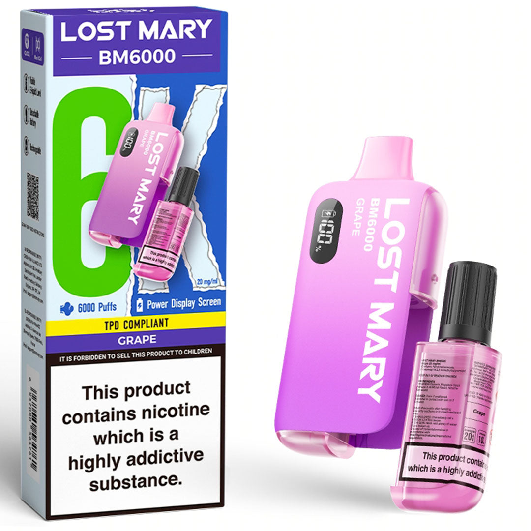 Lost Mary BM6000 Prefilled Vape KIT 0mg