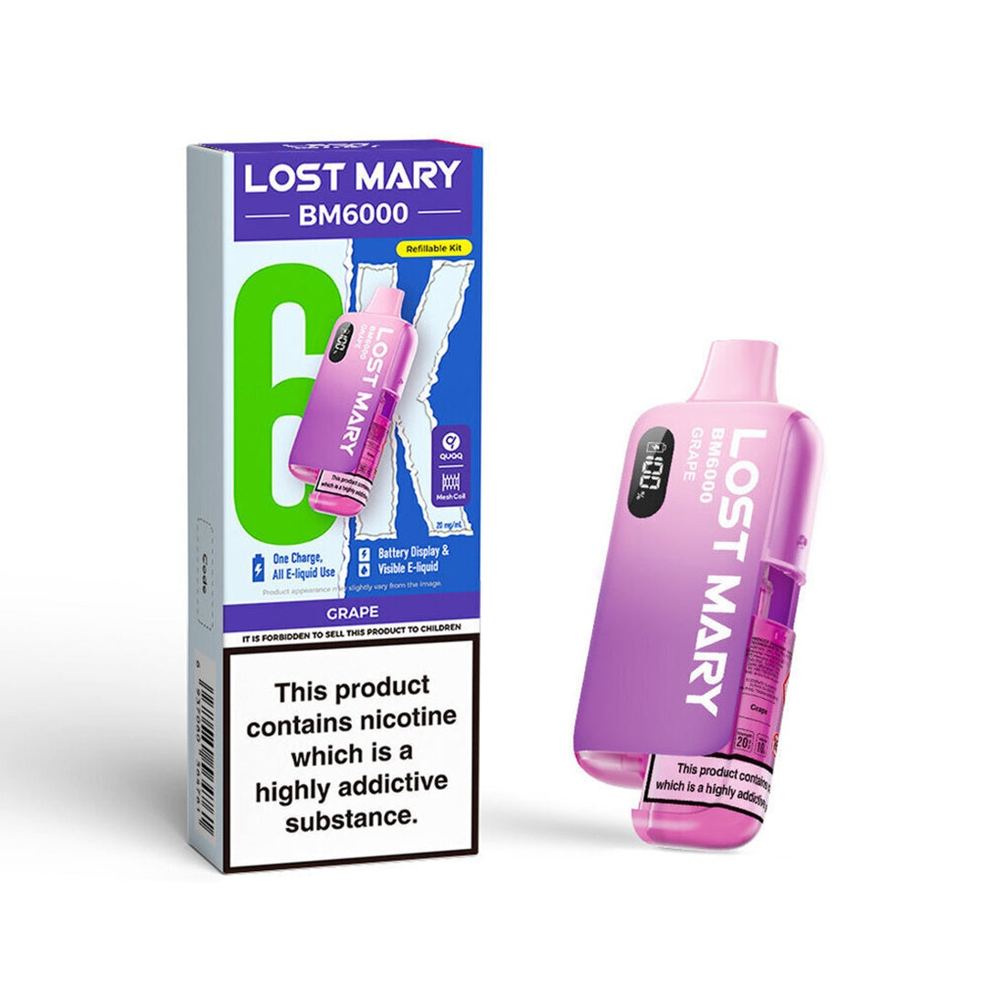 Lost Mary BM6000 Prefilled Vape KIT 10mg