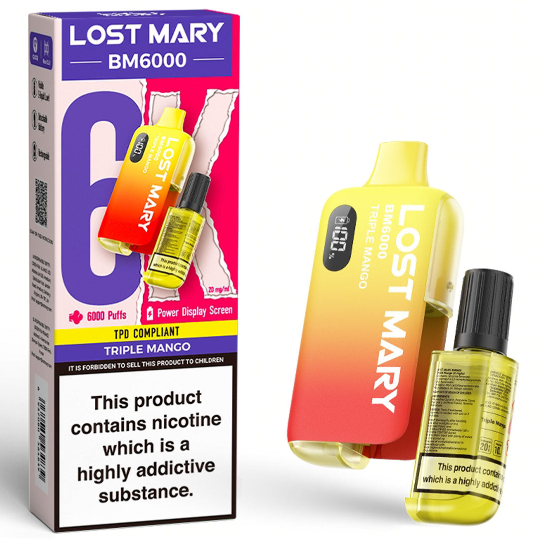 Lost Mary BM6000 Prefilled Vape KIT 10mg