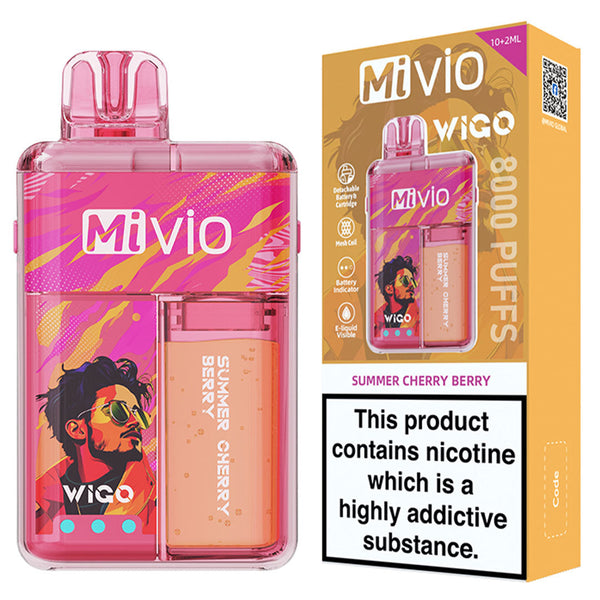 Mivio Wigo 8000 Puffs Refillable Rechargeable Vape 20mg