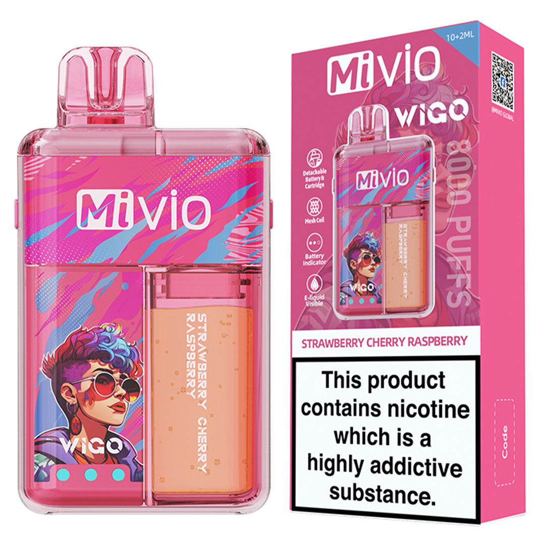 Mivio Wigo 8000 Puffs Refillable Rechargeable Vape 20mg