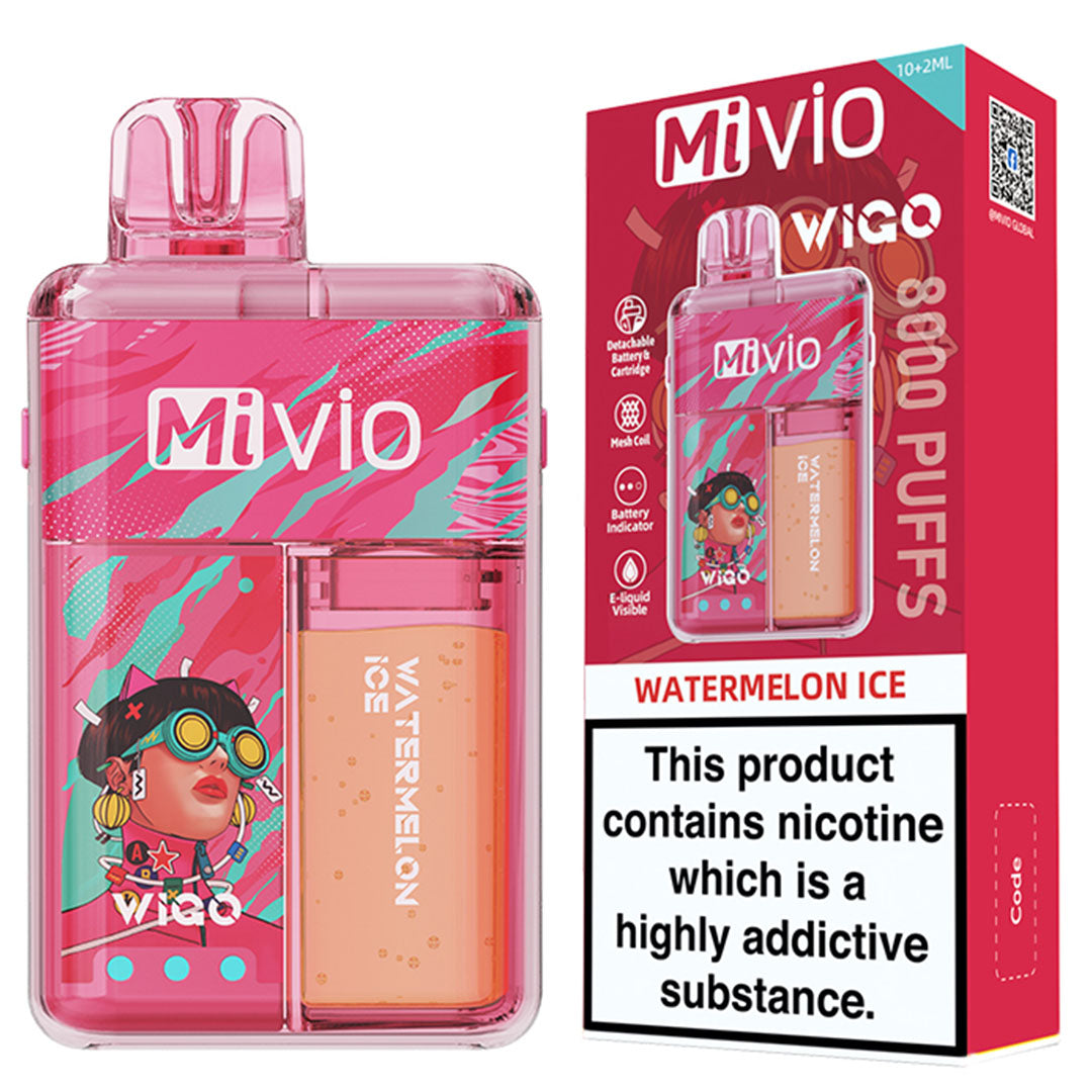 Mivio Wigo 8000 Puffs Refillable Rechargeable Vape 20mg