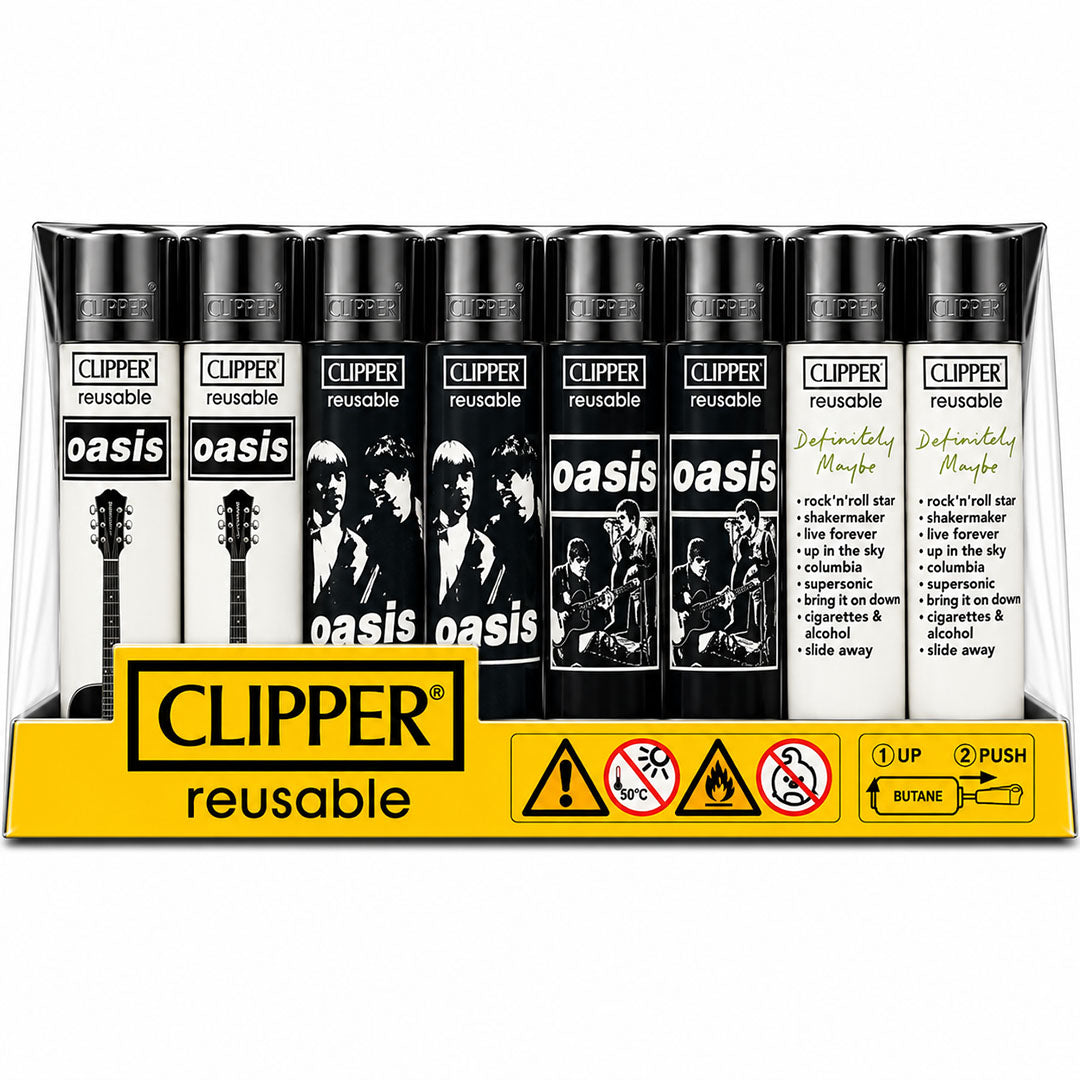 CLIPPER Lighters Printed Various Designs Box Of 48