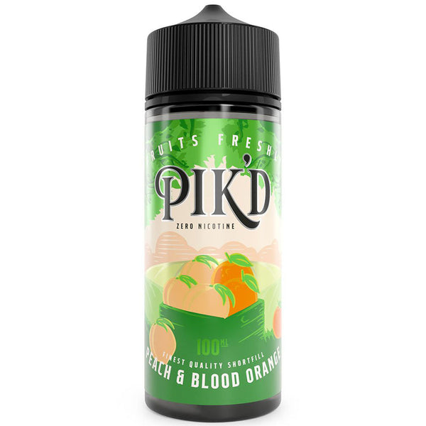 Peach & Blood Orange 100ml Shortfill By Pikd