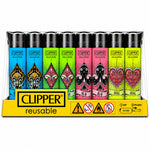 Load image into Gallery viewer, CLIPPER Lighters Printed Various Designs Box Of 48