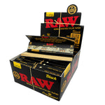 Load image into Gallery viewer, RAW Black Classic Connoisseur King Size Slim Rolling Papers &amp; Tips