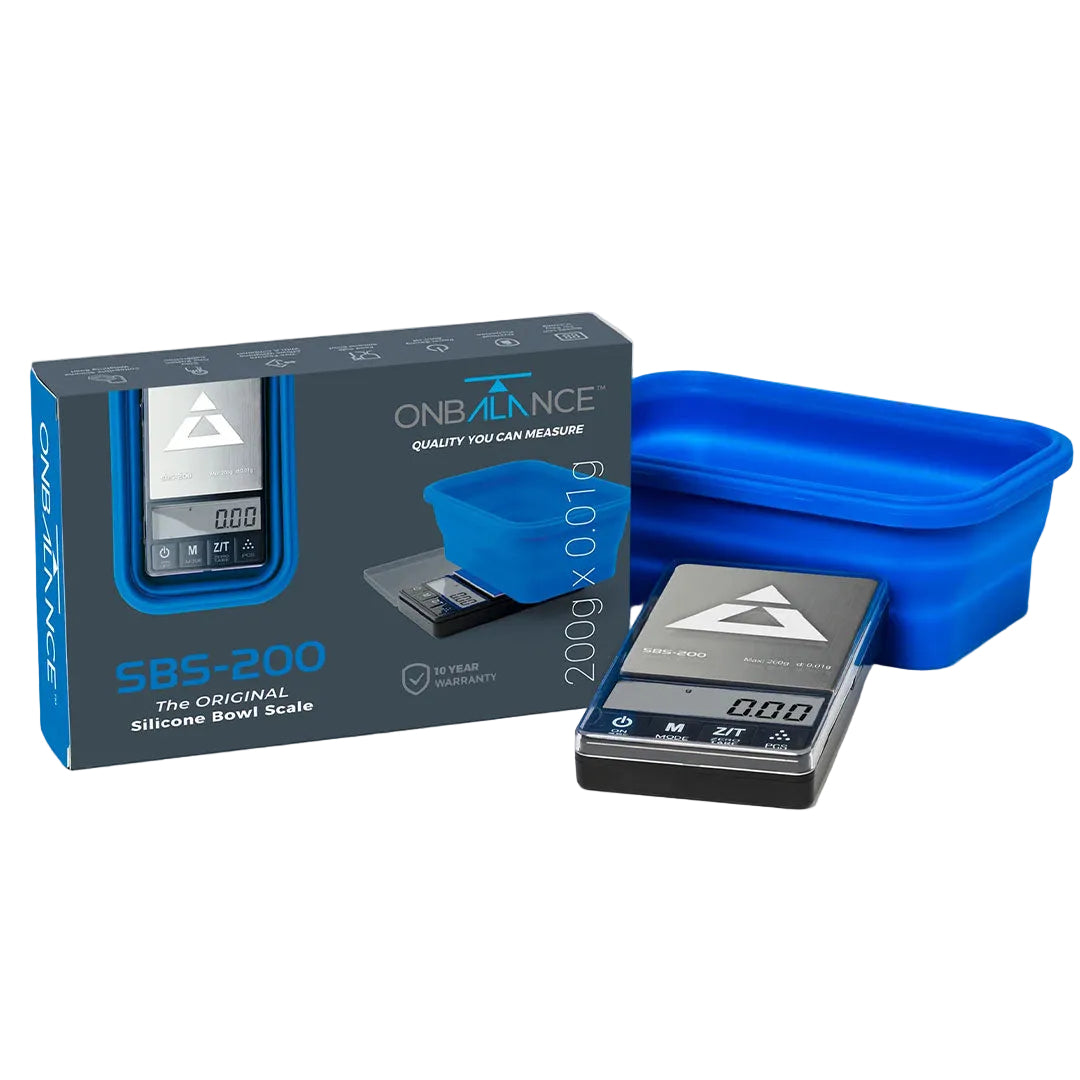 ON BALANCE SBS-200 THE ORIGINAL SILICONE BOWL SCALE - BLUE 200G X 0.01G