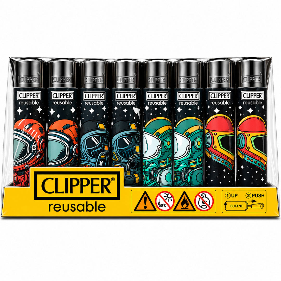 CLIPPER Lighters Printed Various Designs Box Of 48