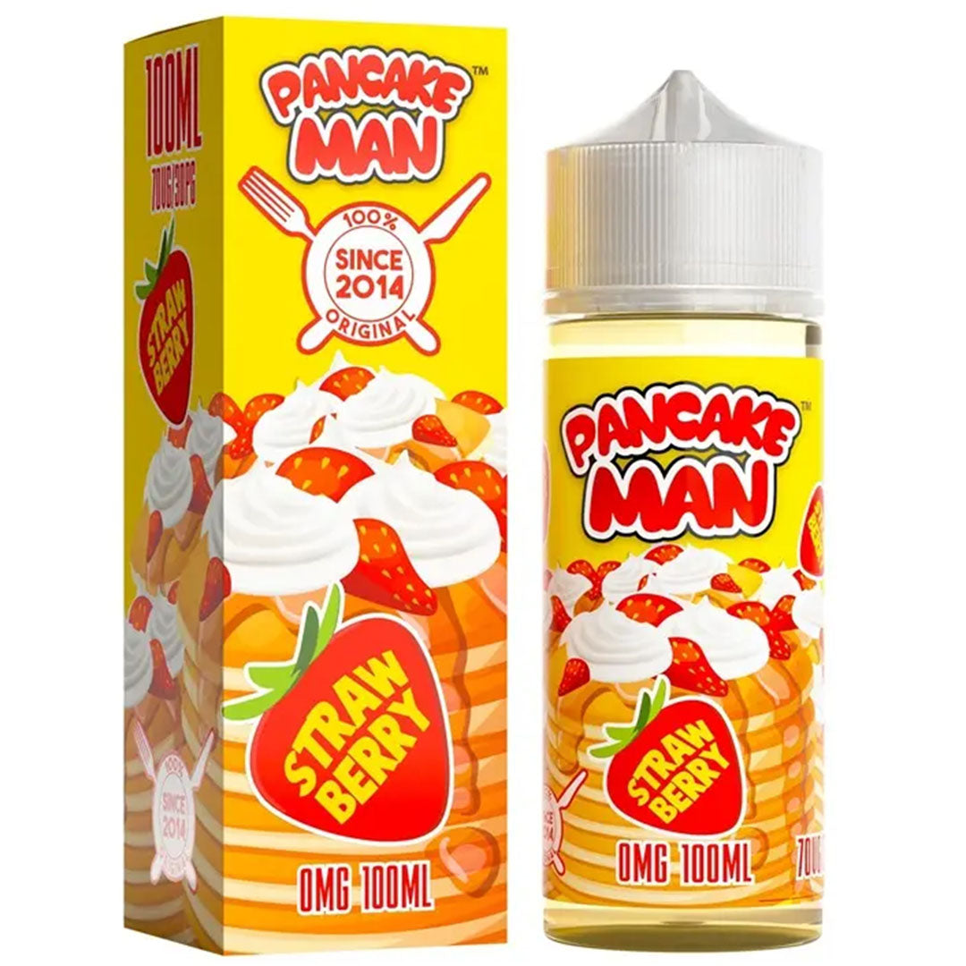 Strawberry by Vape Juice Pancake Man 100ml Shortfill E-liquid