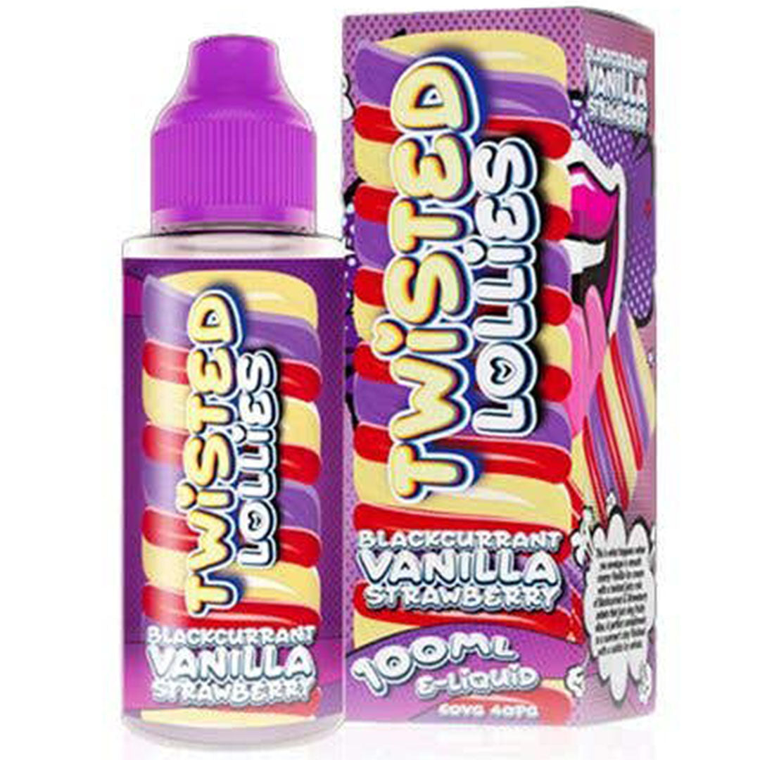 Twisted Lollies - Blackcurrant Vanilla Strawberry 100ml E-Liquid