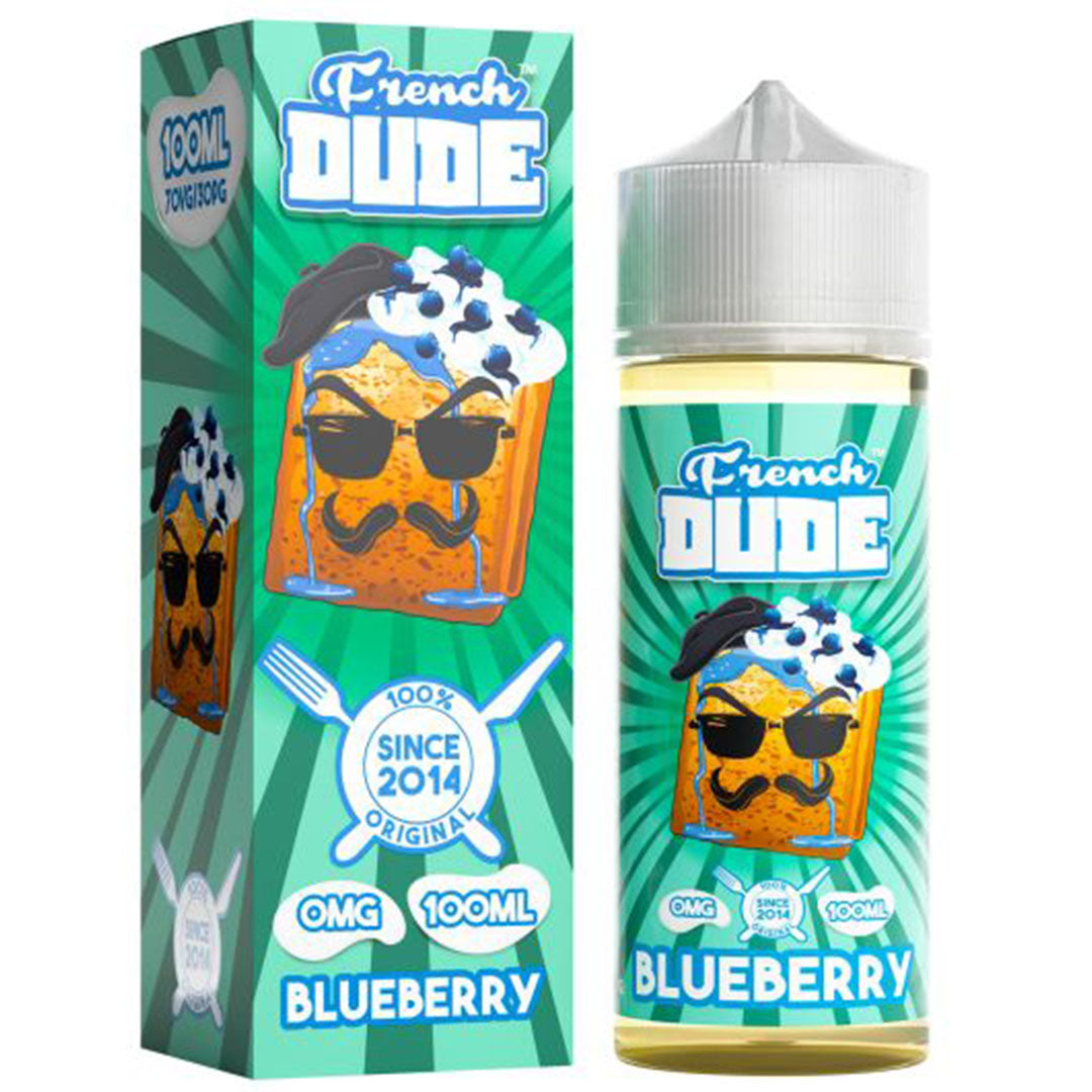 Blueberry by Vape Juice French Dude 100ml Shortfill E-liquid