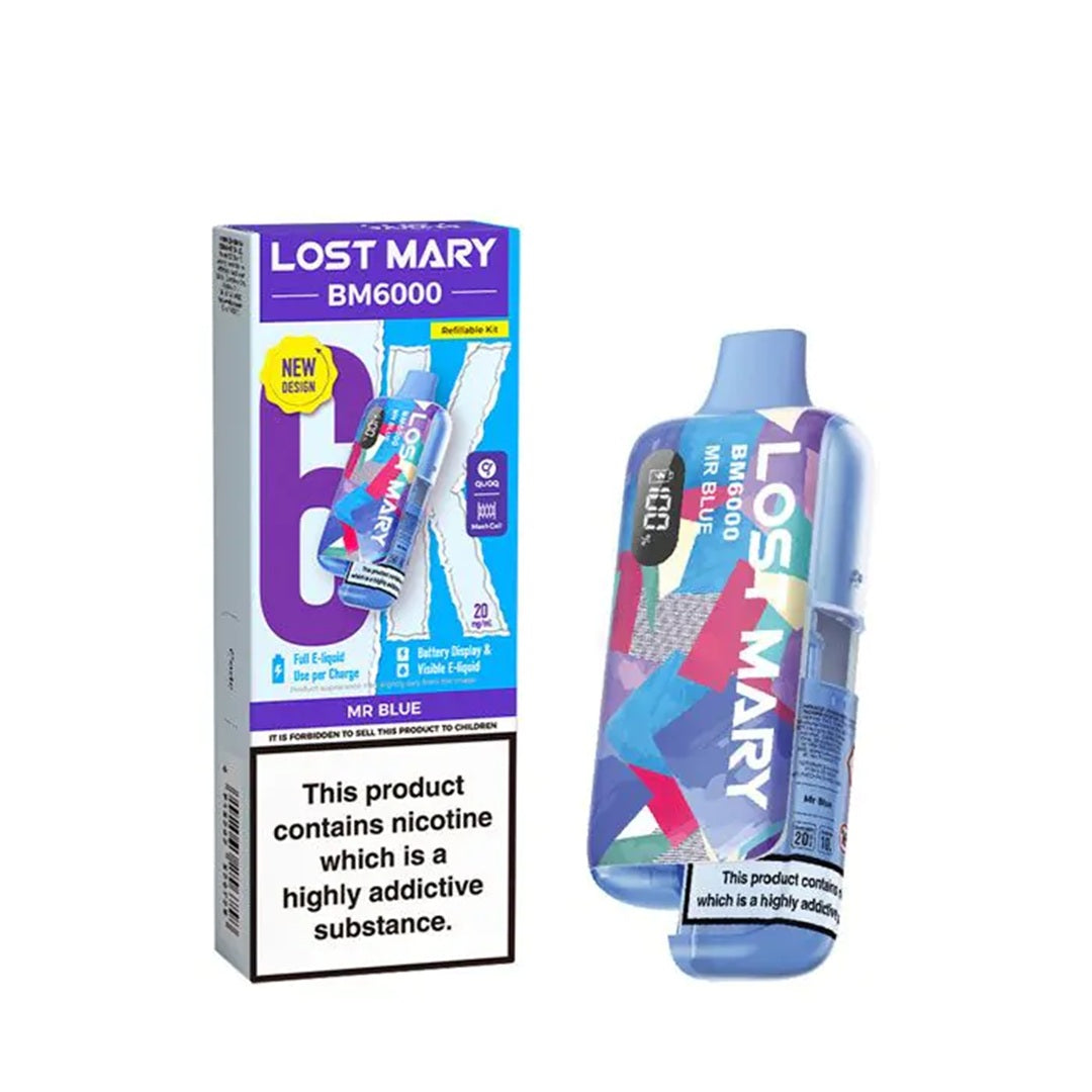 Lost Mary BM6000 Prefilled Vape KIT 10mg