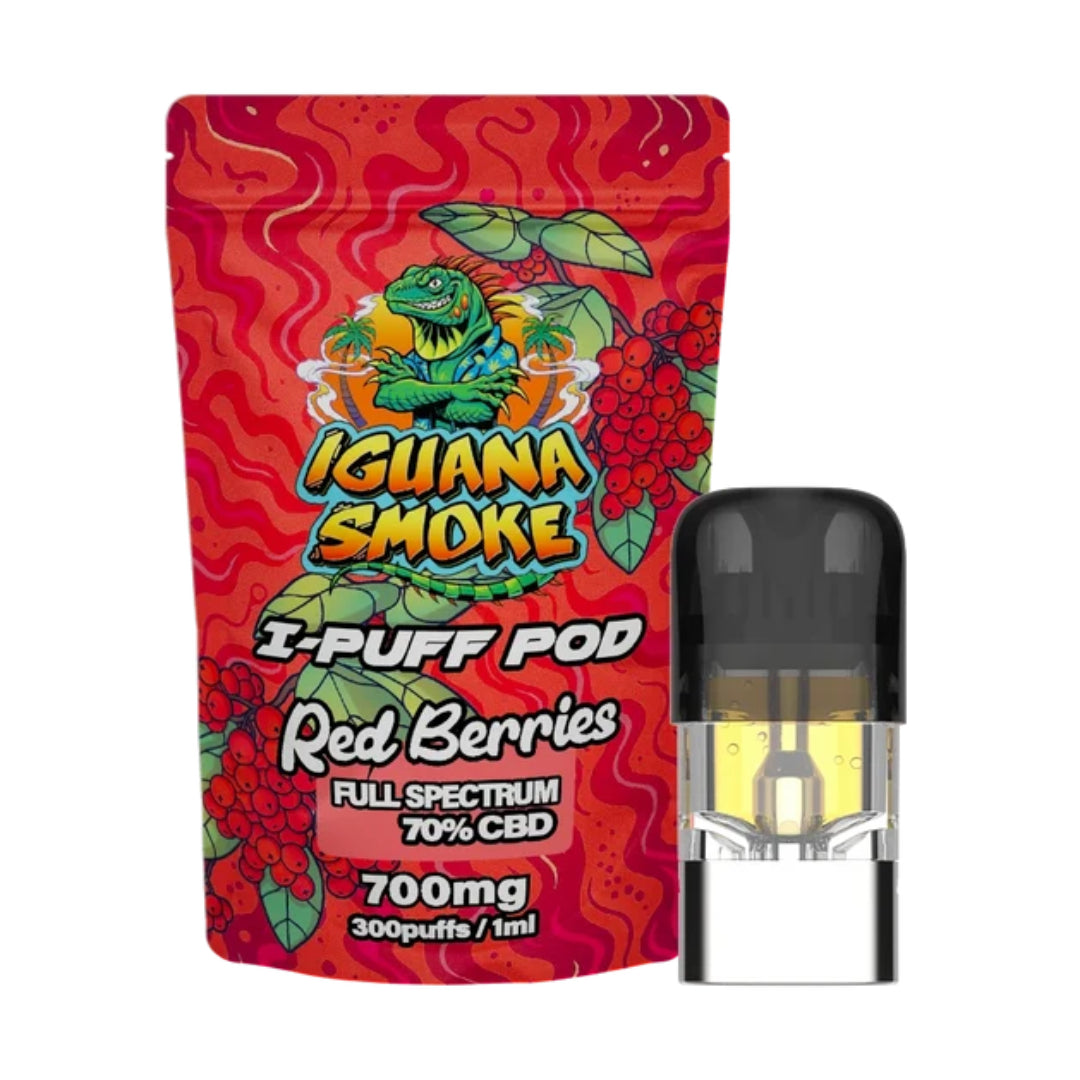 Iguana Smoke I-Puff 1ml CBD Vape Replacement Pod (700mg)