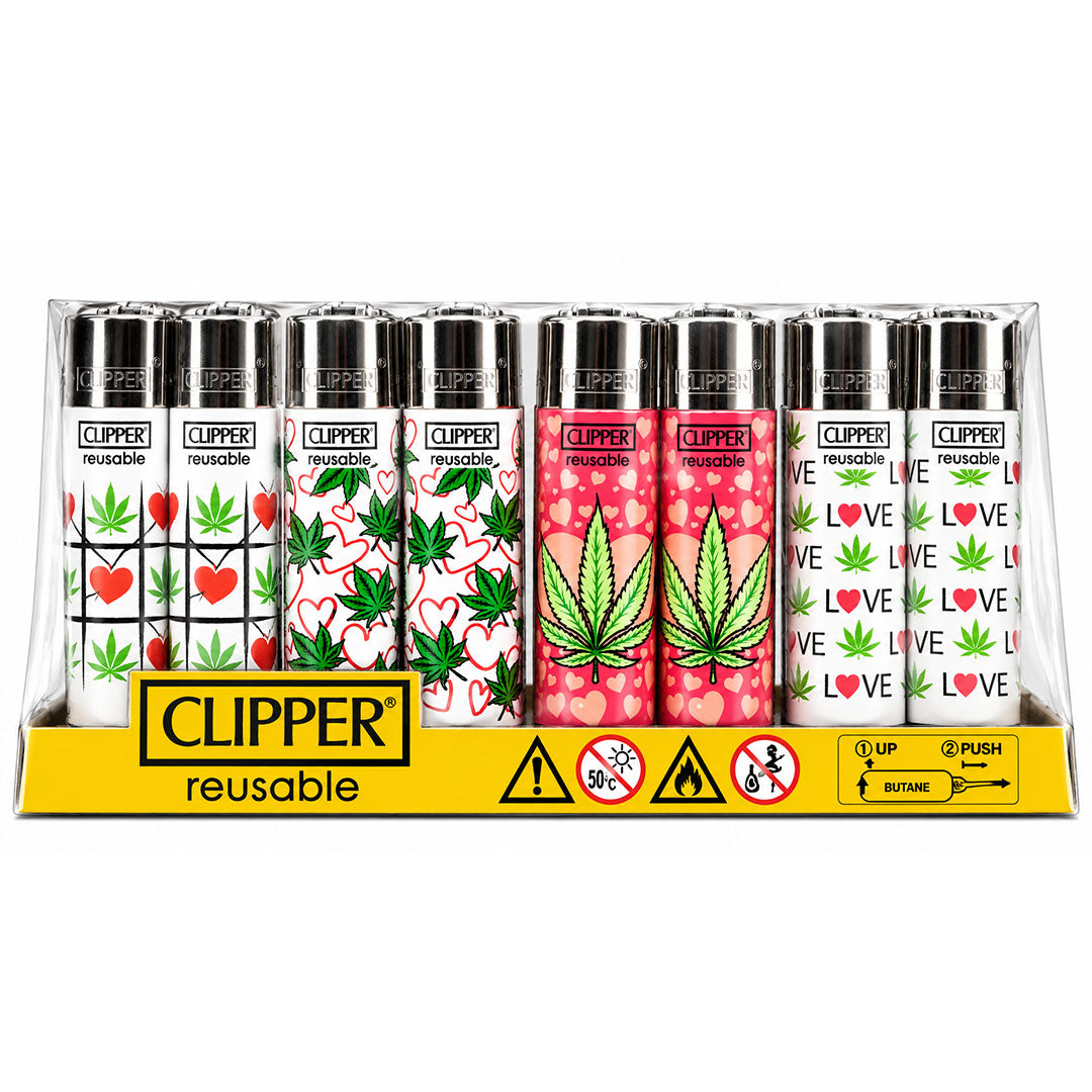 CLIPPER Lighters Printed Various Designs Box Of 48